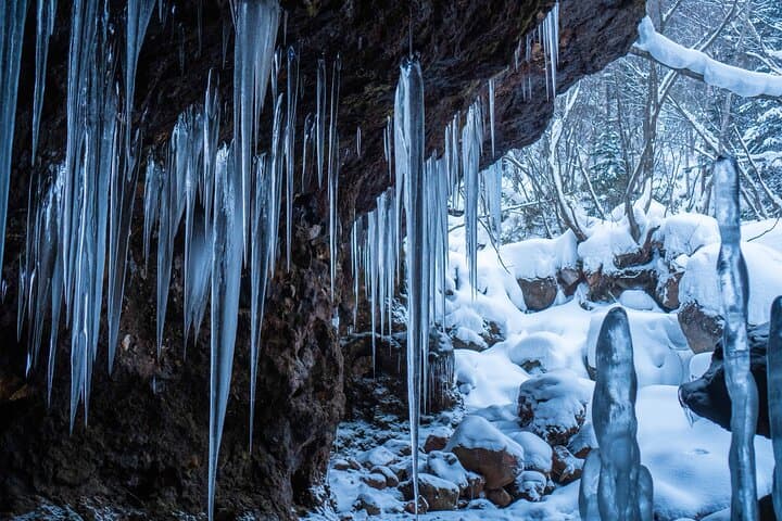 Bamboo Ice Cave Snowshoeing Tour in Noboribetsu — photo 8