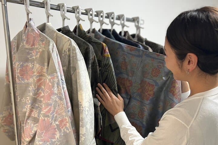 Oshima Tsumugi Kimono Dress Rental from Kagoshima — photo 6