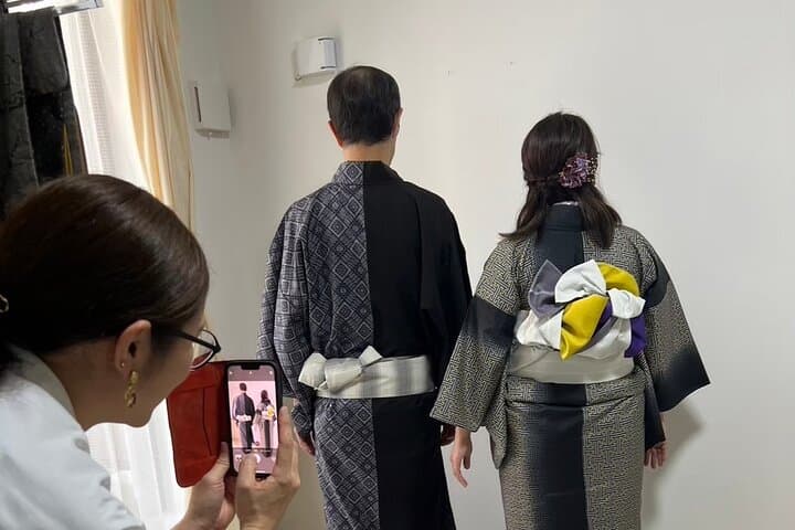 Oshima Tsumugi Kimono Dress Rental from Kagoshima — photo 3