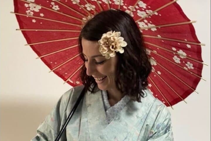 Oshima Tsumugi Kimono Dress Rental from Kagoshima — photo 2