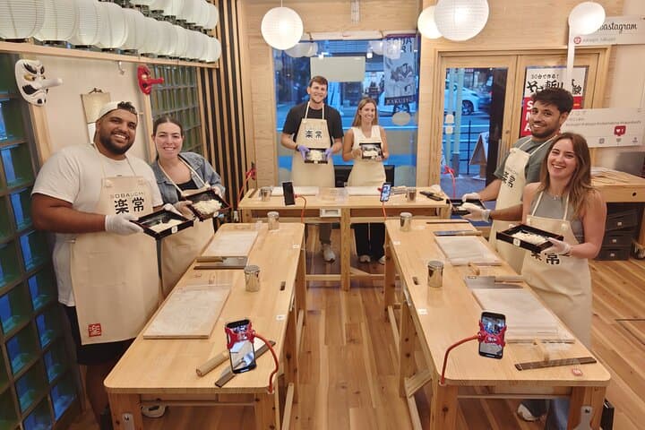 Experience Big soba knife Soba Making Class in Tokyo Kappabashi — photo 12