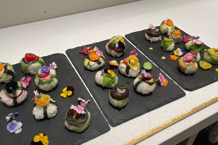 Vegan Edible Flower Sushi Making and Vegetable Tour in Kyoto — photo 3
