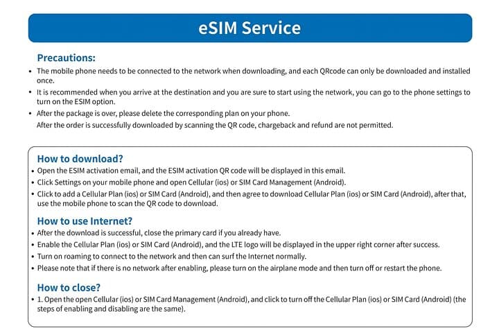 KDDI and Softbank eSIM in Japan for 1-30 Days with 3GB-Unlimited — photo 5