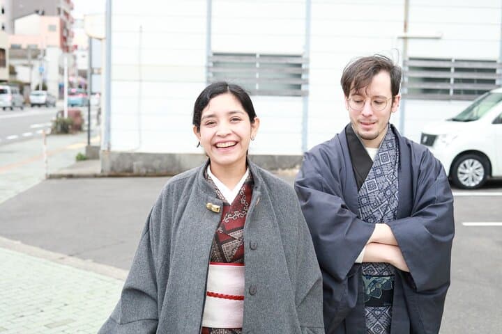 Oshima Tsumugi Kimono Dress Rental from Kagoshima — photo 9