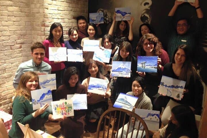 Paint and wine experience: Shibuya enjoying seasonal Japanese culture — photo 14