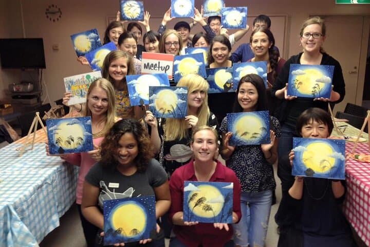 Paint and wine experience: Shibuya enjoying seasonal Japanese culture — photo 3
