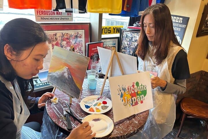 Paint and wine experience: Shibuya enjoying seasonal Japanese culture — photo 7