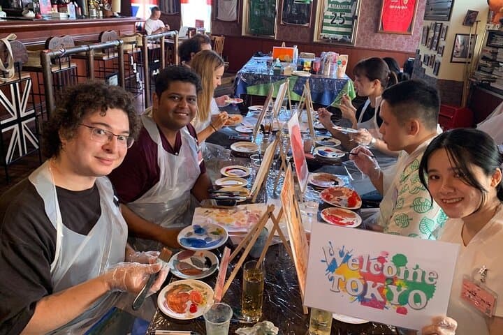 Paint and wine experience: Shibuya enjoying seasonal Japanese culture — photo 13