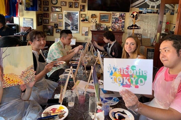Paint and wine experience: Shibuya enjoying seasonal Japanese culture — photo 15