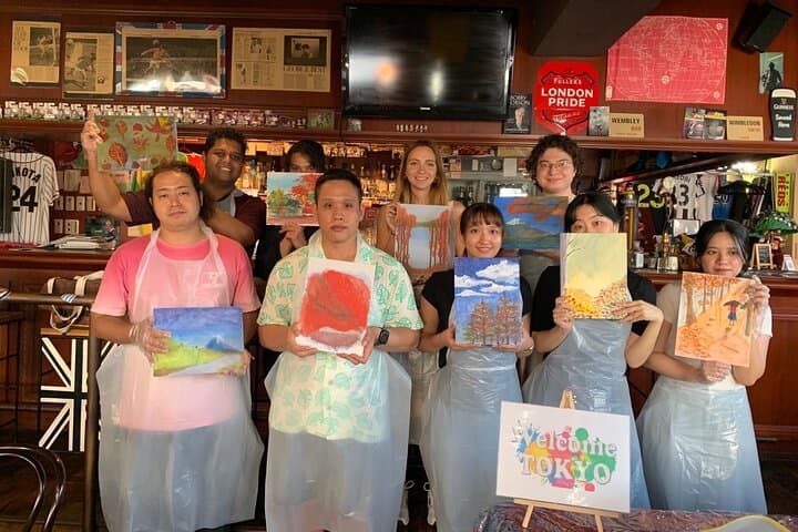 Paint and wine experience: Shibuya enjoying seasonal Japanese culture — photo 10