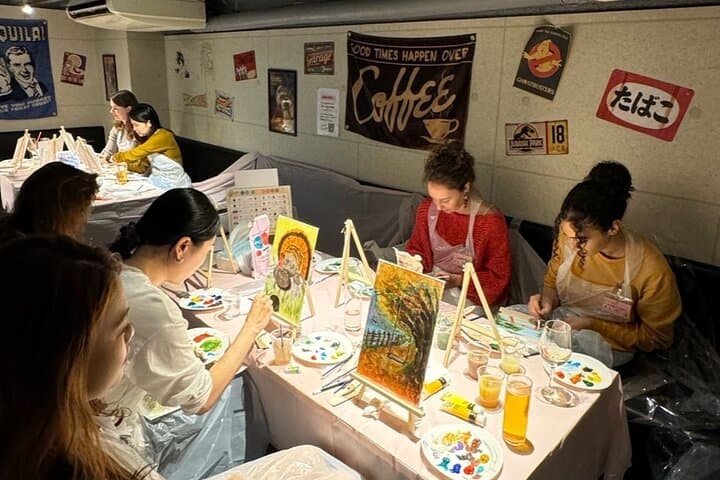 Seasonal Japanese Culture Osaka Paint and Wine Experience — photo 9