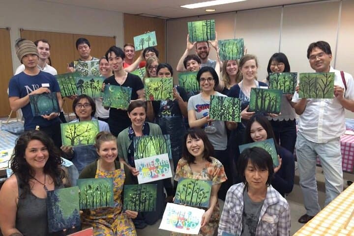 Seasonal Japanese Culture Osaka Paint and Wine Experience — photo 13