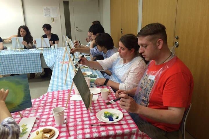 Seasonal Japanese Culture Osaka Paint and Wine Experience — photo 17