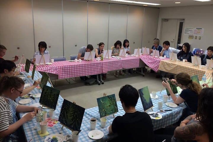 Seasonal Japanese Culture Osaka Paint and Wine Experience — photo 19