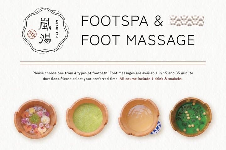 【Kyoto Arashiyama】Cafe with 4 different foot baths and foot massage 15 minutes — photo 8