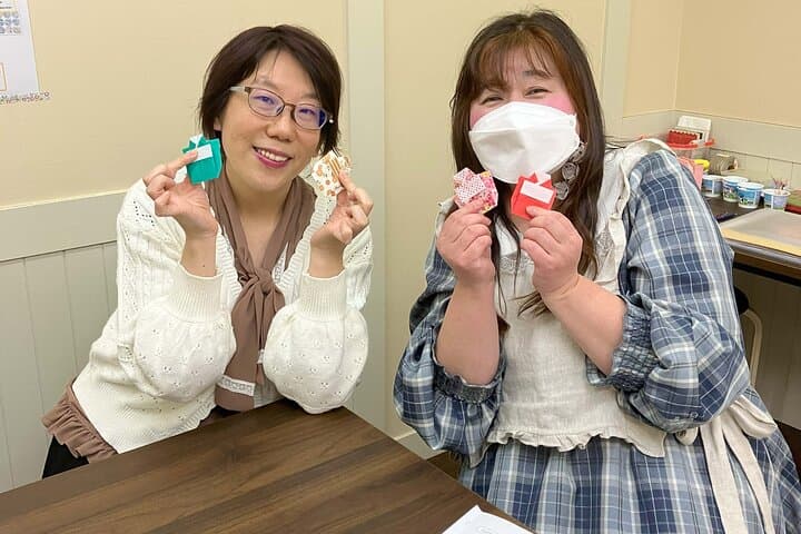 Japanese miniature kimono made with origami in Osaka — photo 2