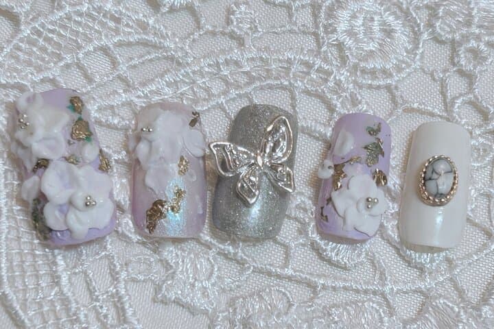 Kimono traditional hair set Japanese nail art and makeup Yokohama — photo 10