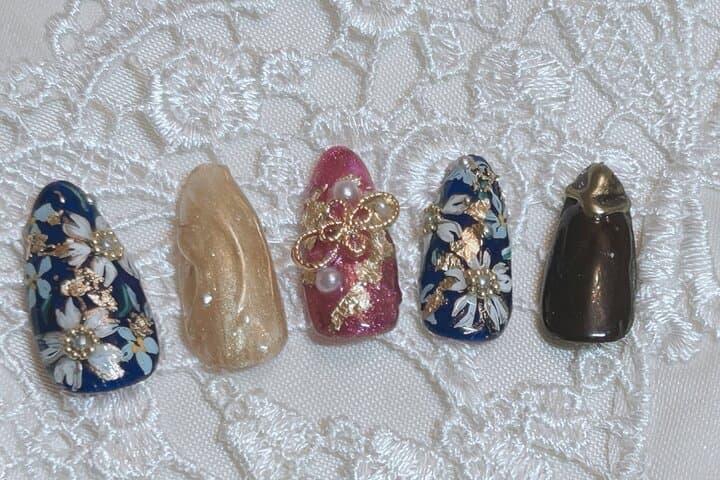 Kimono traditional hair set Japanese nail art and makeup Yokohama — photo 16