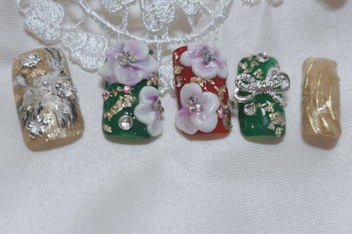 Kimono traditional hair set Japanese nail art and makeup Yokohama — photo 19