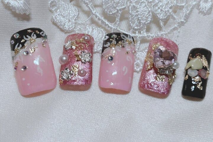 Kimono traditional hair set Japanese nail art and makeup Yokohama — photo 20