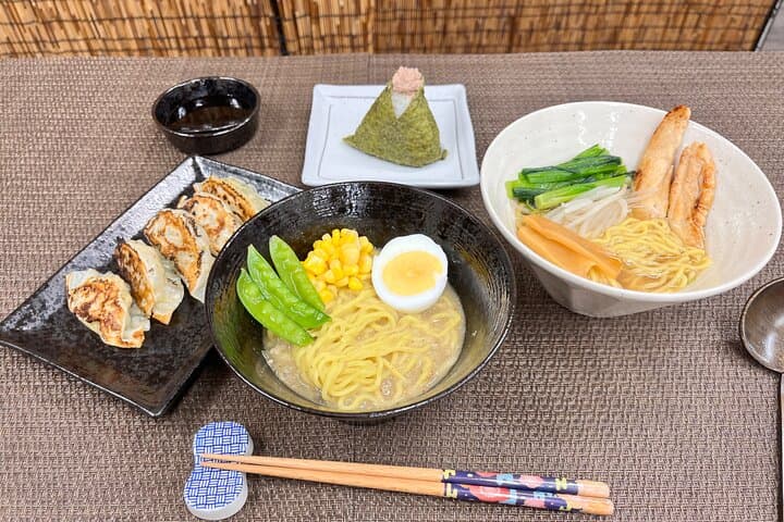 Ramen Gyoza Onigiri Japanese Cooking Class in Kyoto — photo 2