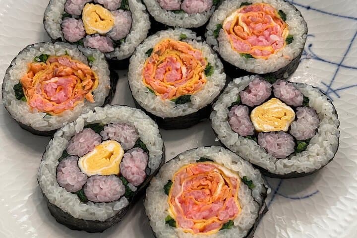 Making decorative sushi rolls near Tokyo Skytree — photo 1