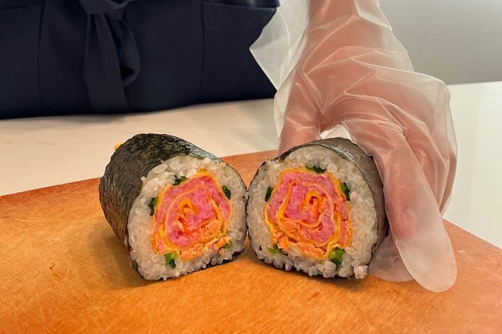 Making decorative sushi rolls near Tokyo Skytree — photo 2