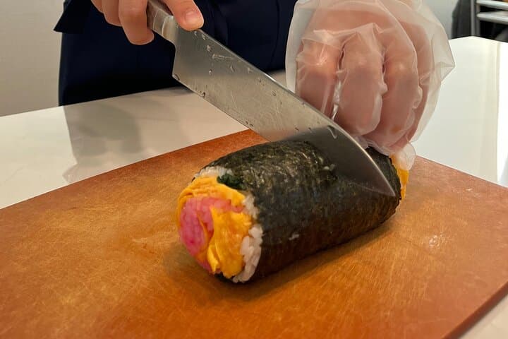 Making decorative sushi rolls near Tokyo Skytree — photo 5