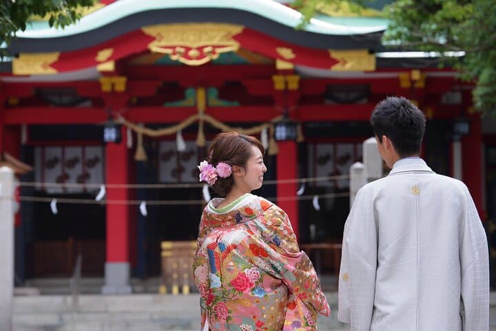 Kimono Photo Experience at Goryo Shrine, Osaka — photo 2