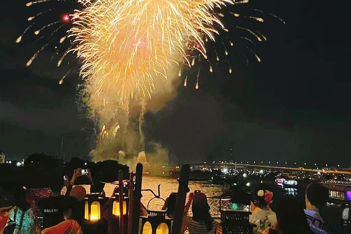 Tokyo SumidaRiver Fireworks Festival Cruise& Dinner& Show& Drinks — photo 2