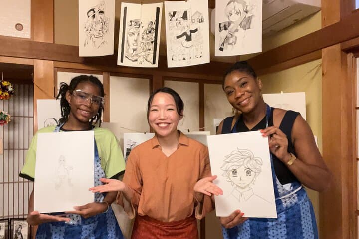 Yokohama: Manga/Anime Art & Cooking Experience in a Tatami Room — photo 9