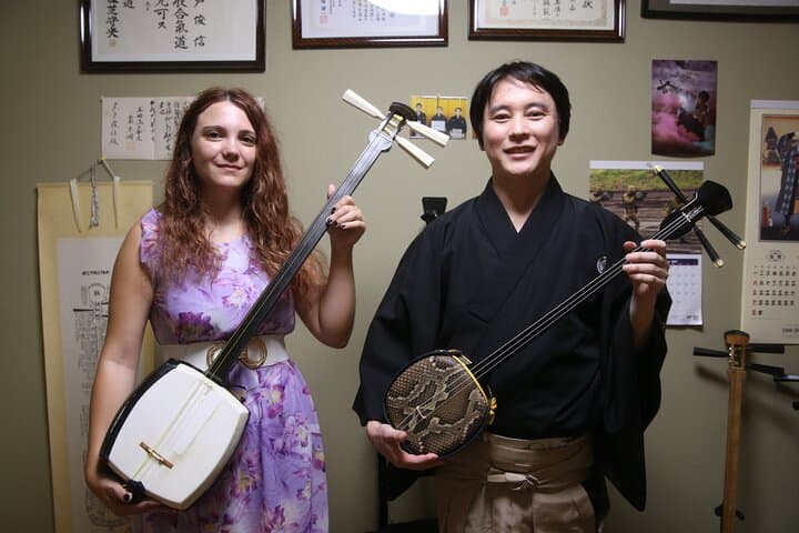 Japanaese tradtional Tsugaru Shamisen music lesson in Tokyo — photo 15