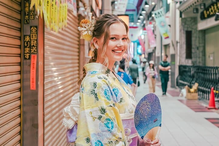 1-Day Kimono Experience in Osaka – Enjoy Day & Night — photo 7
