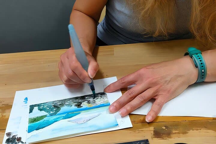 Sumi-e (ink painting) experience in Tokyo — photo 3