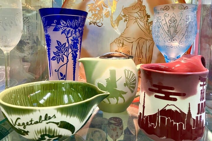 Handmade Japanese Glass Art Sandblasting Workshop in Tokyo — photo 3