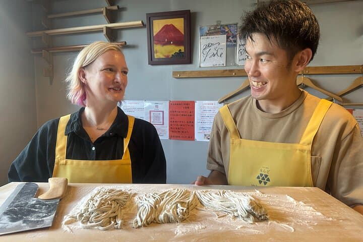 A pairing experience in Sapporo where you can enjoy tempura and 3 kinds of Hokkaido-only sake, along with a soba-noodle making experience! — photo 2