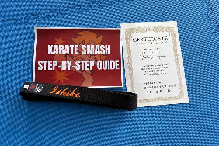 Karate Experience in Kanazawa Break Tiles and Get a Black Belt — photo 9