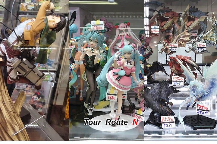 Anime Shopping Tour in Osaka, Den Den Town: Figures, Manga, Knife — photo 3