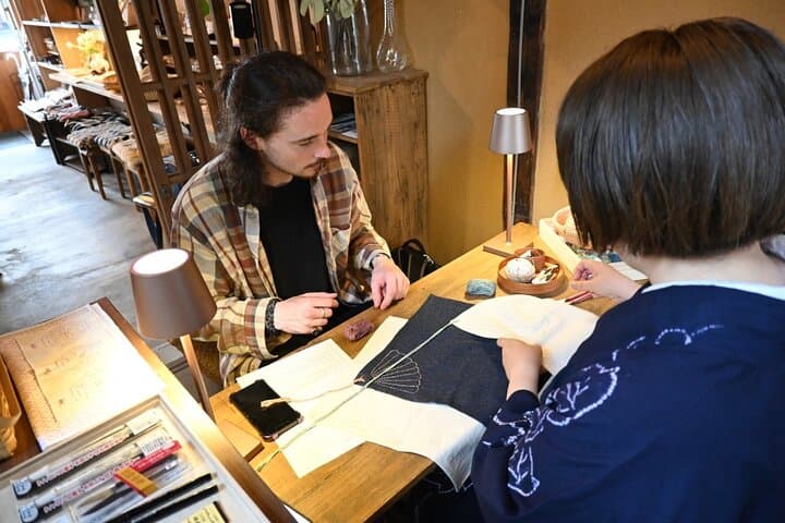 Mindful Sashiko Stitching on Denim in Bikan Historic Kurashiki — photo 2