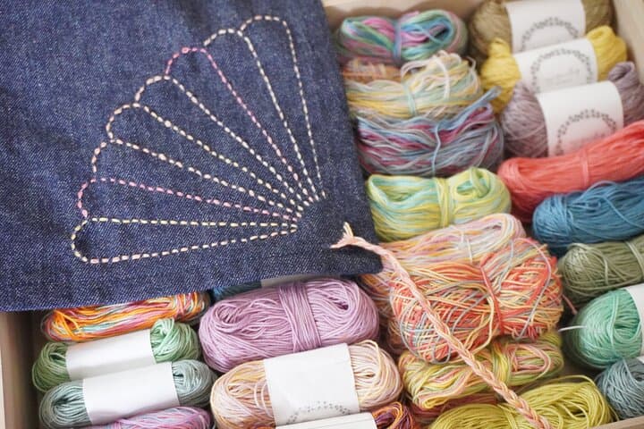 Mindful Sashiko Stitching on Denim in Bikan Historic Kurashiki — photo 3