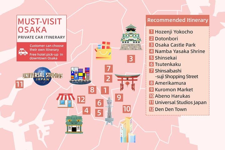 Osaka Private Customizable Sightseeing Tour with Chauffeur — photo 3