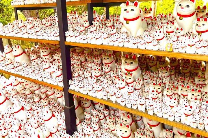 Tokyo: Gotokuji Lucky Cat Temple, Shinjuku Cat Cafe, 3D Giant Cat — photo 2