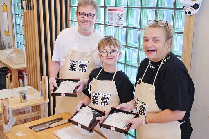 Experience Big soba knife Soba Making Class in Tokyo Kappabashi — photo 15