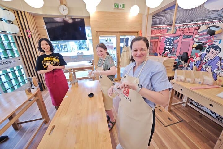 Experience Big soba knife Soba Making Class in Tokyo Kappabashi — photo 16