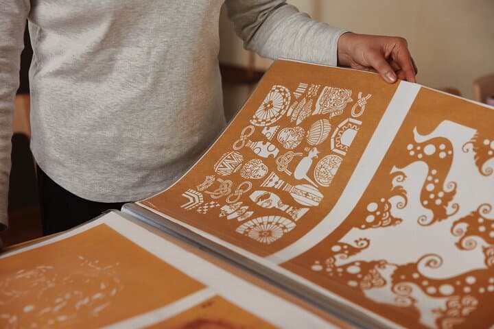 Design a Furoshiki Using Japanese Katazome Stencil Technique — photo 5