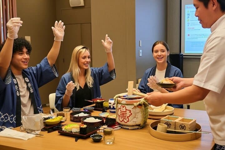 Asakusa Tokyo Sushi Making Class : Sake Ceremony & Whisk Matcha — photo 14