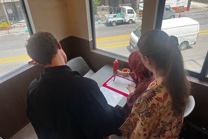 Japanese Calligraphy in Kyoto with a Kimono Haori — photo 3