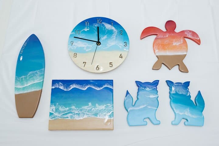 Okinawa Blue Wave Resin Art Class in Naha | Next Day Pickup — photo 7
