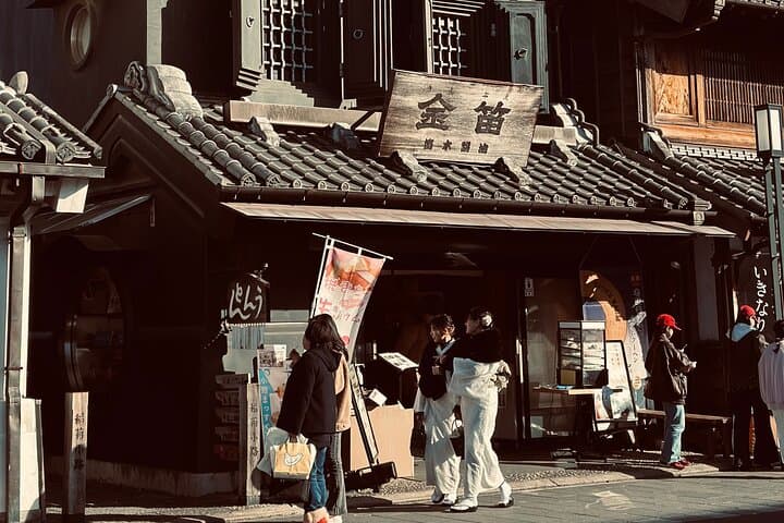 Kawagoe Cultural Tour Kimono Rickshaw Sake and Local Flavors — photo 2