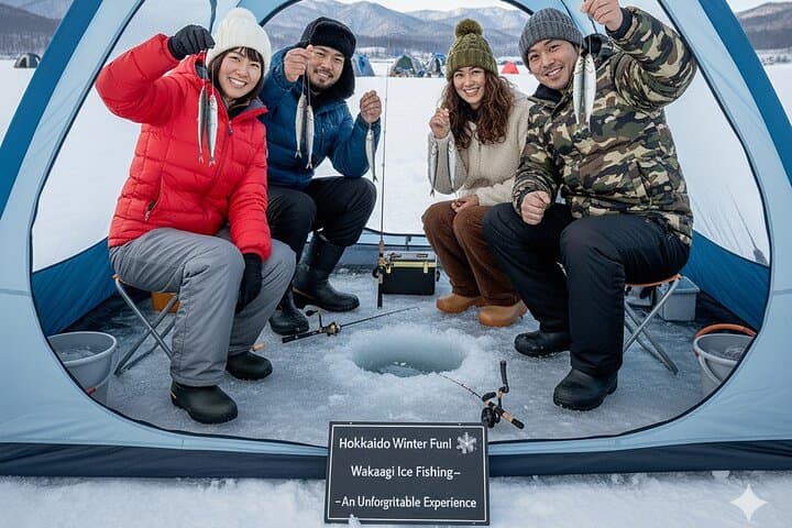 Frozen Lake Adventure Wakasagi Ice Fishing and Onsen Retreat — photo 2